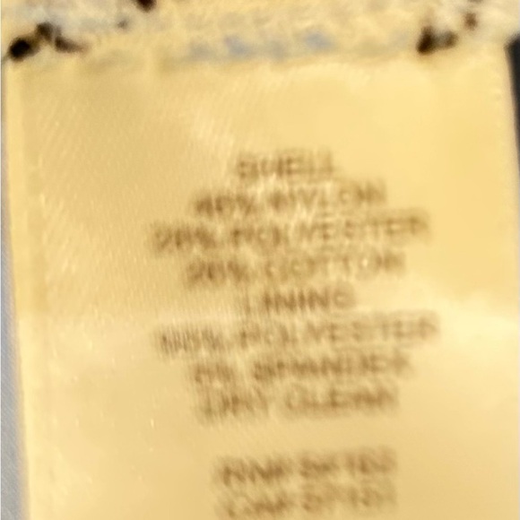 Eliza J Light Blue Floral 3/4 Sleeve fit & flare micro pleated waist Dress sz 4 - Picture 14 of 14